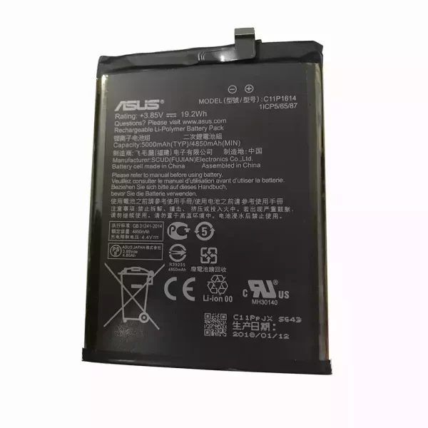 Original cell phone battery C11P1614 for ASUS ZenFone 3S MAX,4S