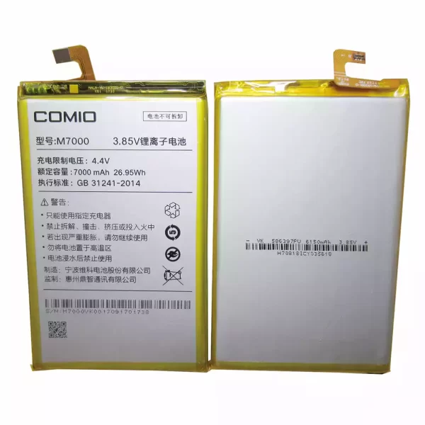 Original cell phone battery for COMIO M7000