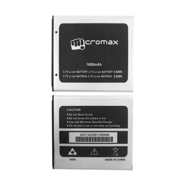 Original cell phone battery for Micromax A064