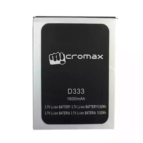 Original cell phone battery for Micromax D333