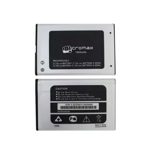 Original cell phone battery for Micromax X800