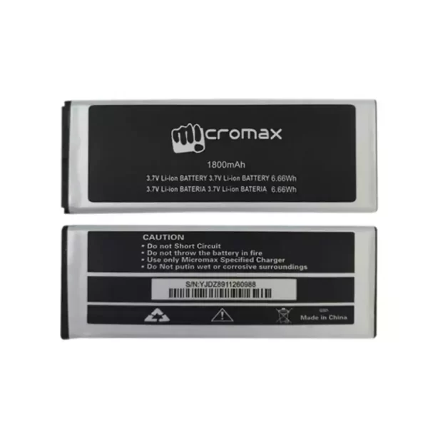 Original cell phone battery for Micromax Q301