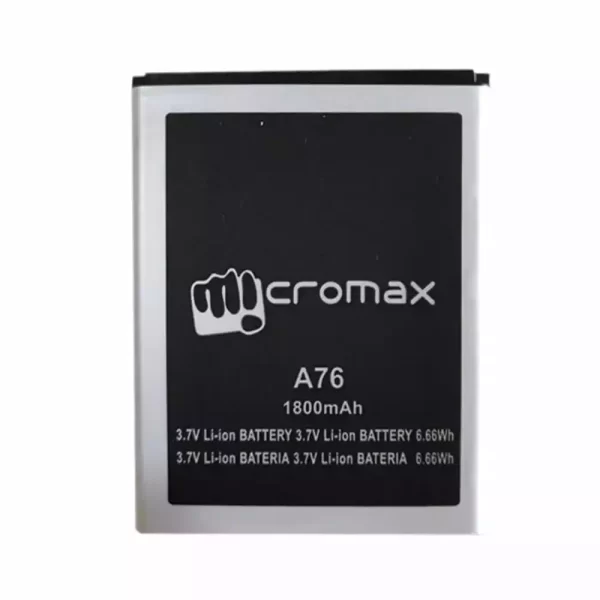 Original cell phone battery for Micromax A76