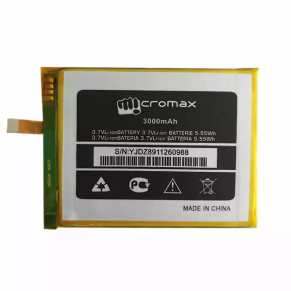 Original cell phone battery for Micromax Q412/Q395