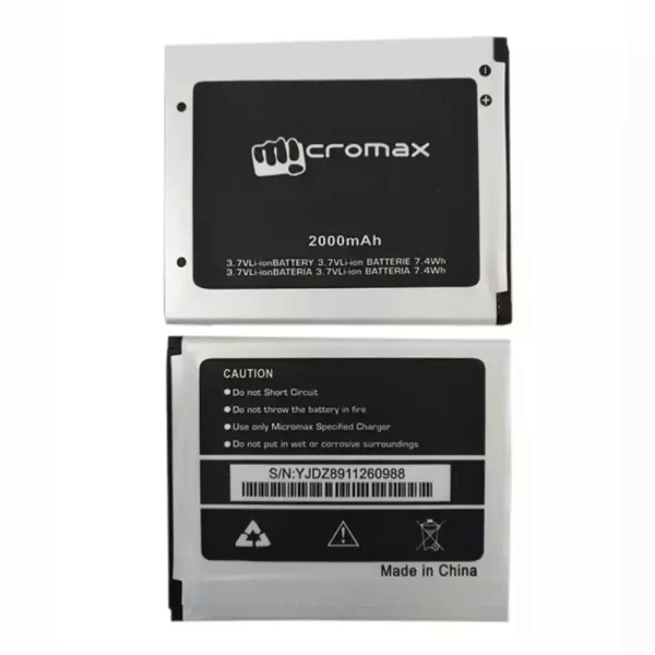 Original cell phone battery for Micromax Q338