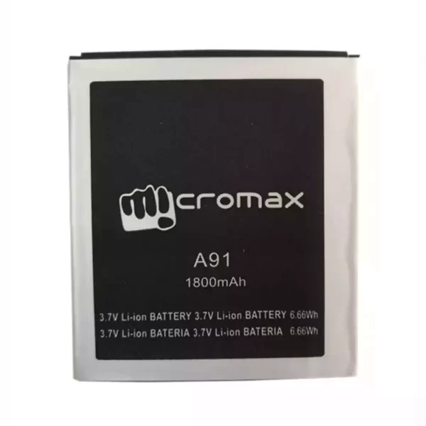 Original cell phone battery for Micromax A91