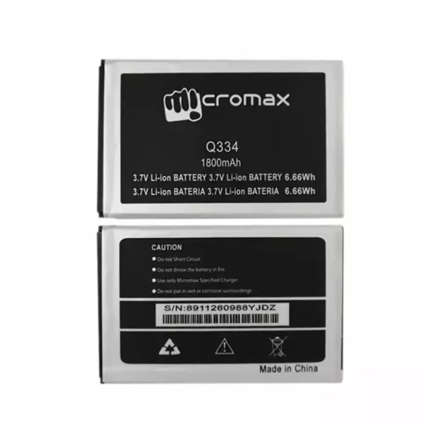 Original cell phone battery for Micromax Q334