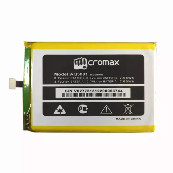 Original cell phone battery for Micromax AQ5001