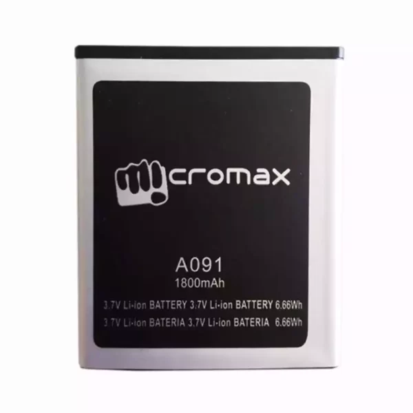 Original cell phone battery for Micromax A091