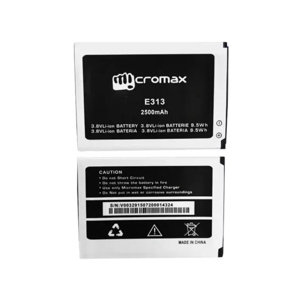 Original cell phone battery for Micromax E313