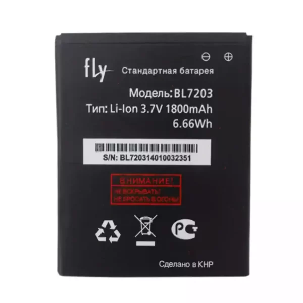 Original cell phone battery BL7203 for FLY IQ4405,IQ4413