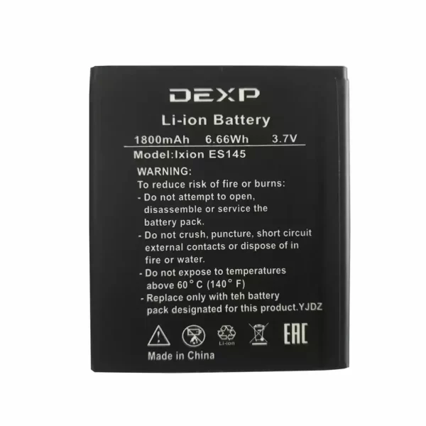 Original cell phone battery for DEXP Ixion ES145