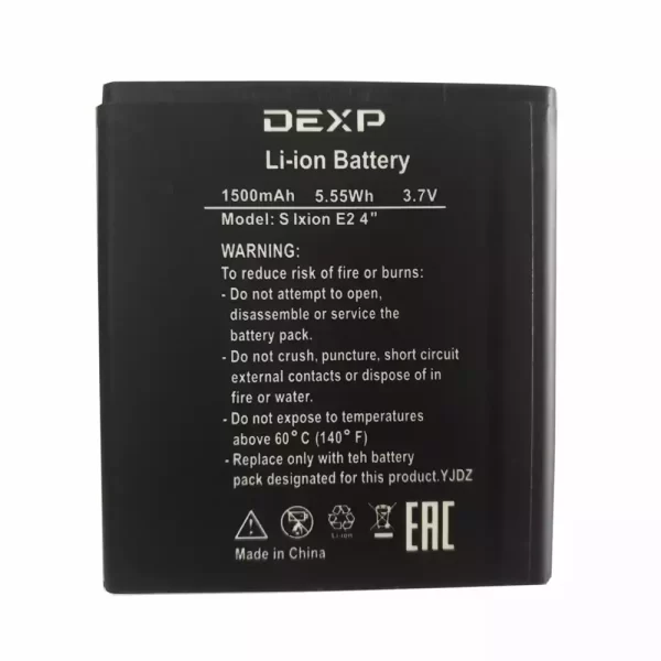 Original cell phone battery for DEXP S Ixion E2 4''