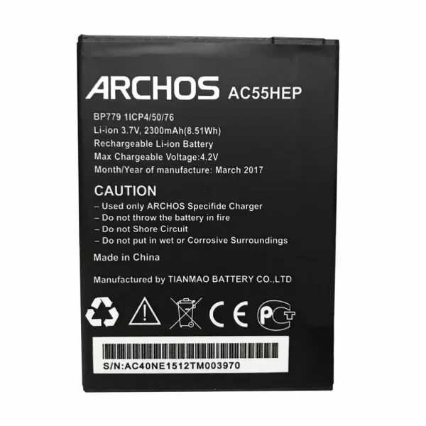 Original cell phone battery for ARCHOS AC55HEP