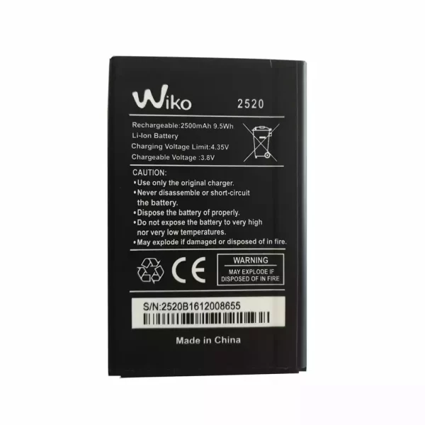 Original cell phone battery for Wiko 2520