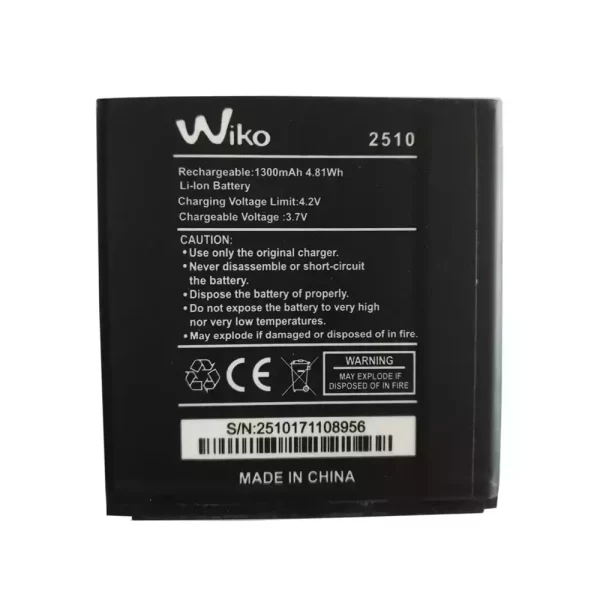 Original cell phone battery for Wiko 2510