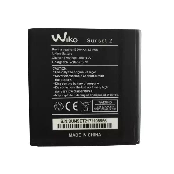 Original cell phone battery for Wiko Sunset 2