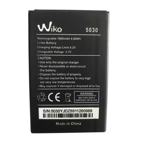 Original cell phone battery for Wiko 5030