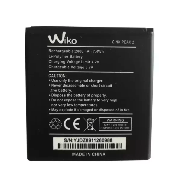 Original cell phone battery for Wiko Cink Peax 2