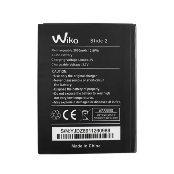 Original cell phone battery for Wiko Slide 2