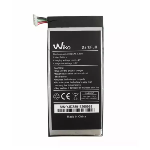 Original cell phone battery for Wiko DarkFull