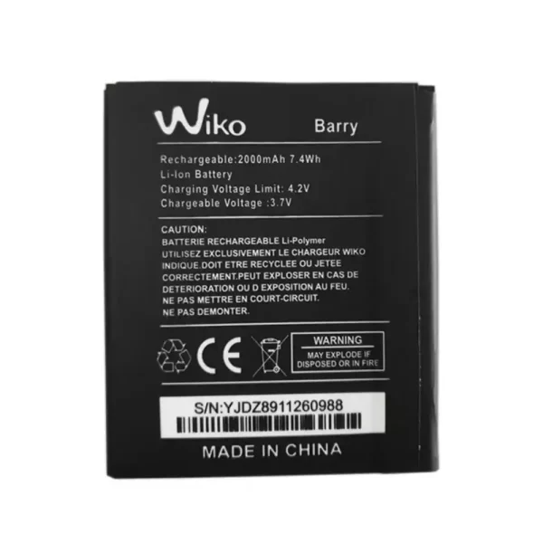 Original cell phone battery for Wiko Barry