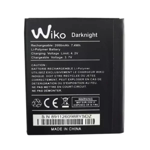 Original cell phone battery for Wiko Darknight