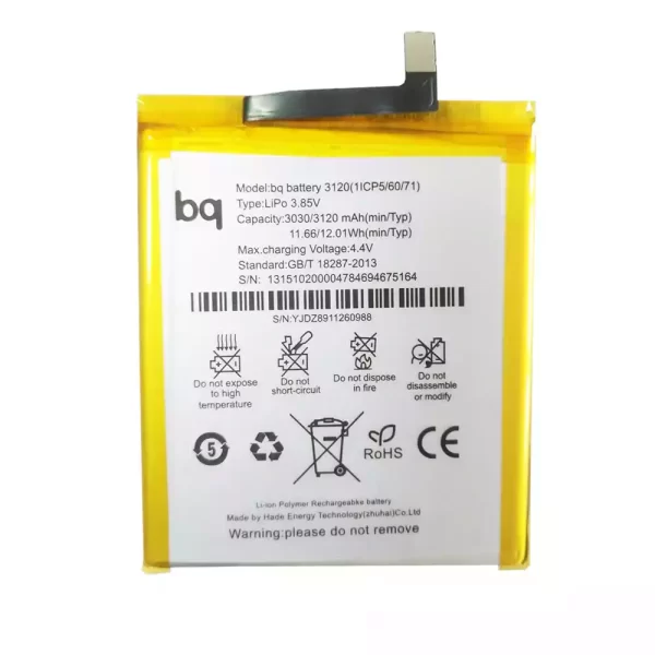 Original cell phone battery for BQ Aquaris M5