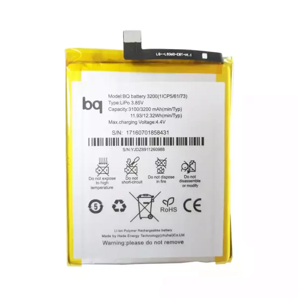 Original cell phone battery for BQ X5 Plus