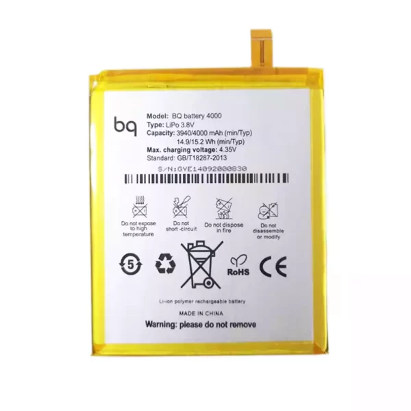 Original cell phone battery for BQ Aquaris E6