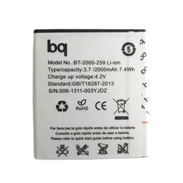 Original cell phone battery for BQ Aquaris E4