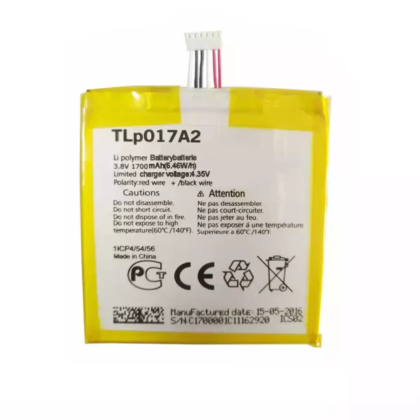 Original cell phone battery TLP017A2 for Alcatel idol mini,OT-6012A/D/E/W,TCLS530T,6014x