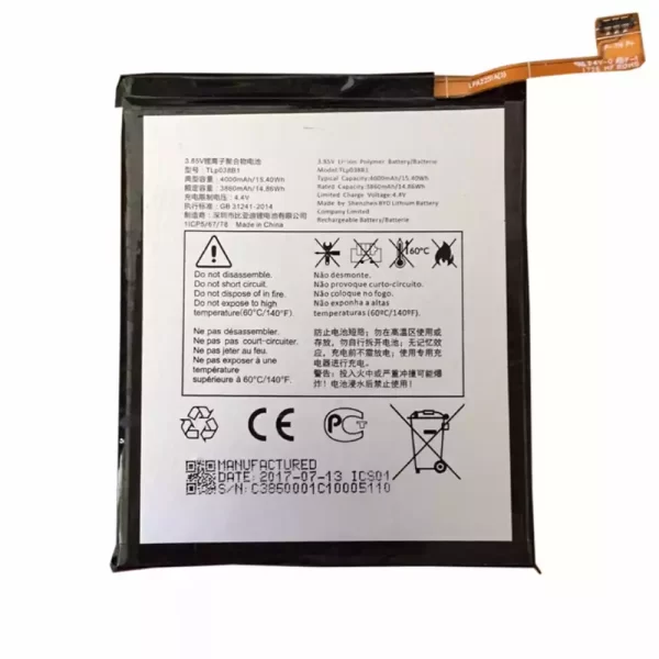 Original cell phone battery TLp038B1 for Alcatel