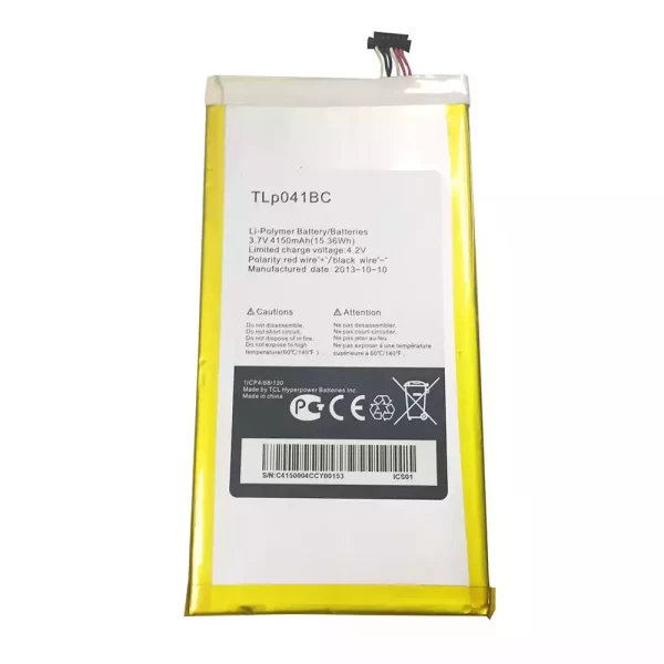 Original cell phone battery TLP041BC for Alcatel OneTouch EVO 7 HD,E710