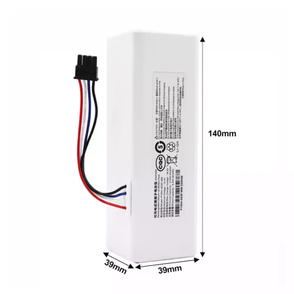 High Quality Battery For Robot Vacuum cleaner XiaoMi MIJIA 1C,STYTJ01ZHM (2600mAh) - Image 2