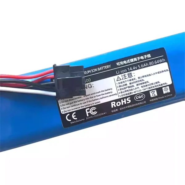 High Quality Battery For Robot Vacuum cleaner XiaoMi MIJIA Pro,2Pro,MJSTS1 (6800mAh) - Image 2