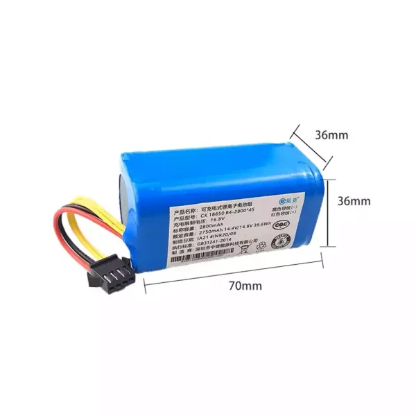 High Quality Battery For Robot Vacuum cleaner Haier TB33 TB35 WOTN-J340P C340BL,JOLOG 03 05 06 07 - Image 2