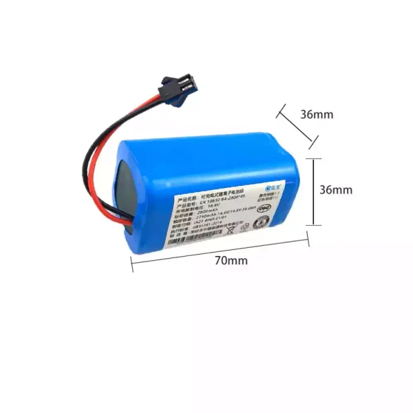 High Quality Battery For Robot Vacuum cleaner KLINSMANN KRV309 K185 K186 K187 - Image 2