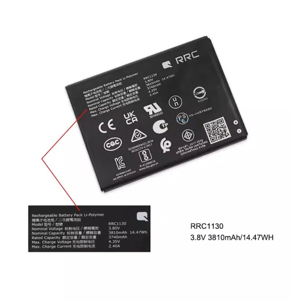 Original battery for RRC1130 Leica BLK3D