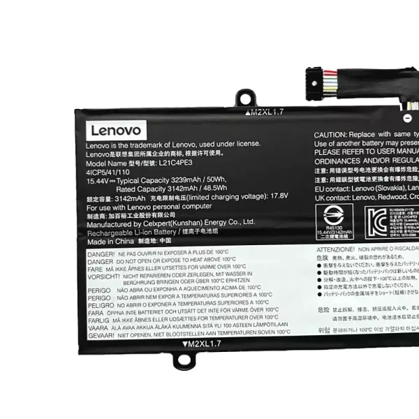 Original laptop battery for LENOVO L21C4PE3 L21M4PE4 - Image 3
