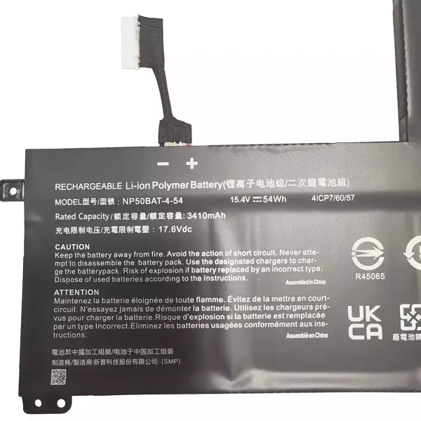 Original laptop battery for NP50BAT-4-54 - Image 3