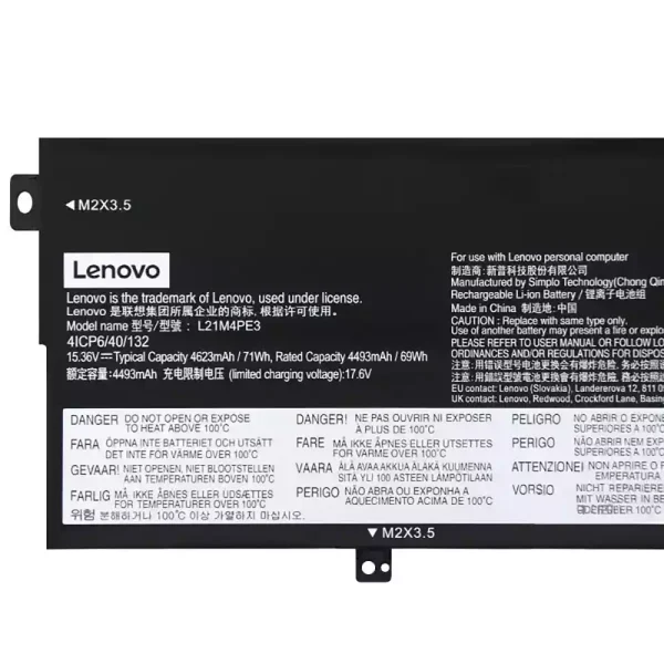 Original laptop battery for Lenovo L21M4PE3 L21L4PE3 - Image 3