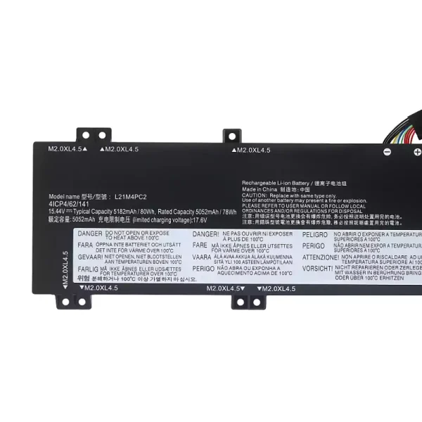 Original laptop battery for Lenovo L21B4PC0 L21C4PC1 L21D4PC1 L21M4PC2 L21M4PC3 - Image 3