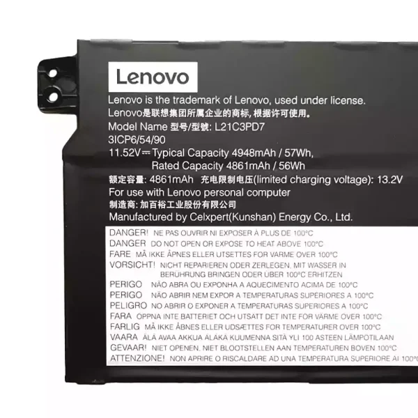 Original laptop battery for LENOVO L21C3PD7 L21M3PD7 - Image 3