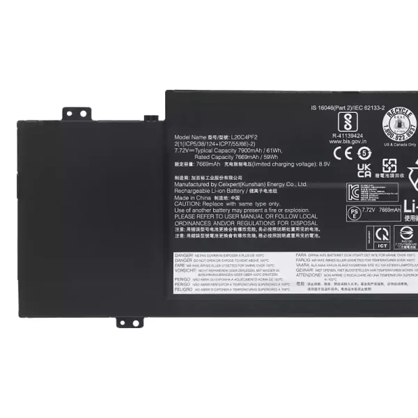 Original laptop battery for LENOVO L20C4PF2 L20D4PF2 L20M4PF2 - Image 3