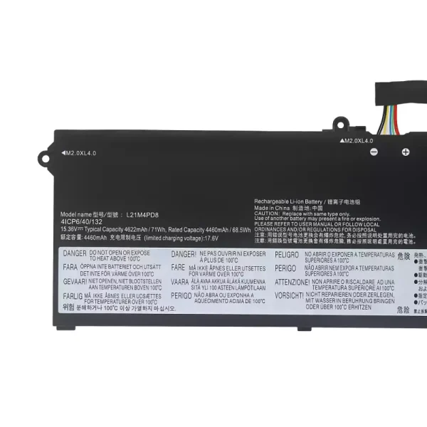 Original laptop battery for LENOVO L21C4PD8 L21D4PD8 L21L4PD8 L21M4PD8 - Image 3