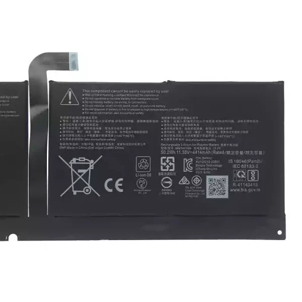 Original laptop battery for 96BTA016H 96BTA015H DYNC01,Microsoft Surface Pro 8 1983 1982 - Image 3