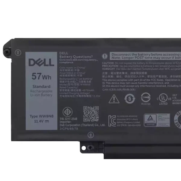 Original laptop battery for DELL WW8N8 66DWX - Image 3