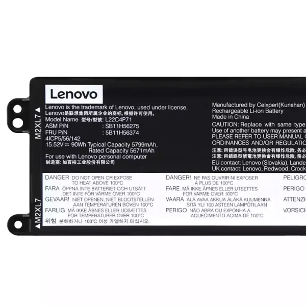 Original laptop battery for LENOVO L22C4P71 L22M4P71 - Image 3