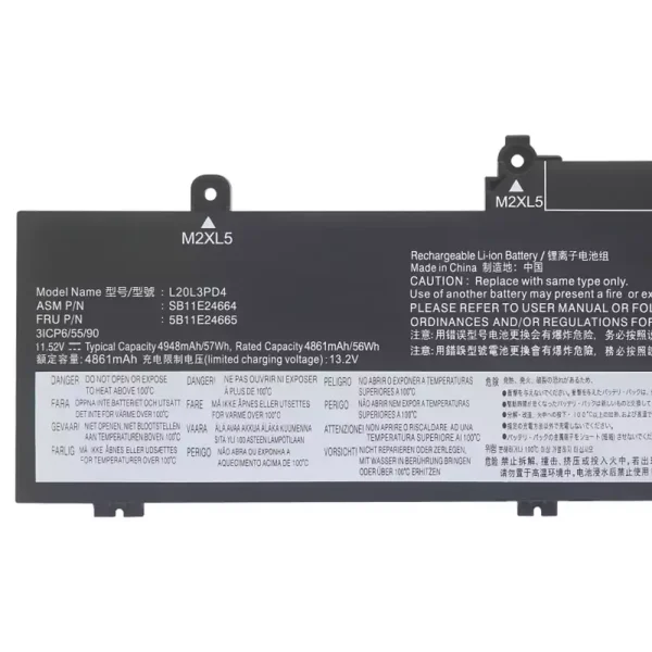 Original laptop battery for LENOVO L20M3PD4 L20L3PD4 - Image 3